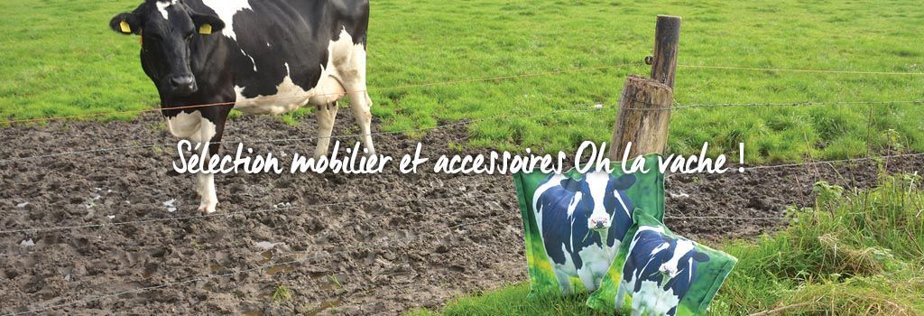 Selection mobilier et accessoires deco Oh la vache ! : evenenement shopping sur Jardindeco.com